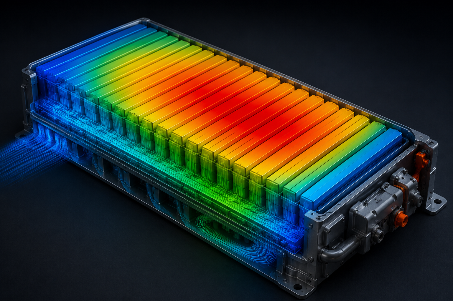 CFD Battery & Electronics Thermal Management visualization