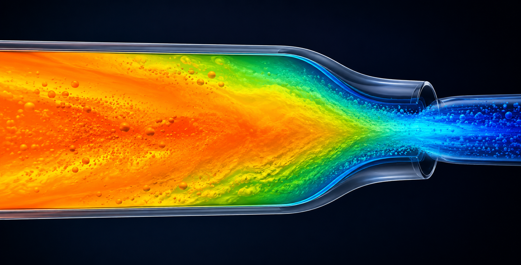 CFD Multiphase Flow Analysis visualization