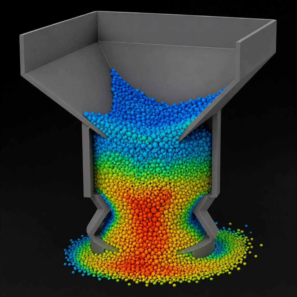 FEA Bulk Material Analysis visualization