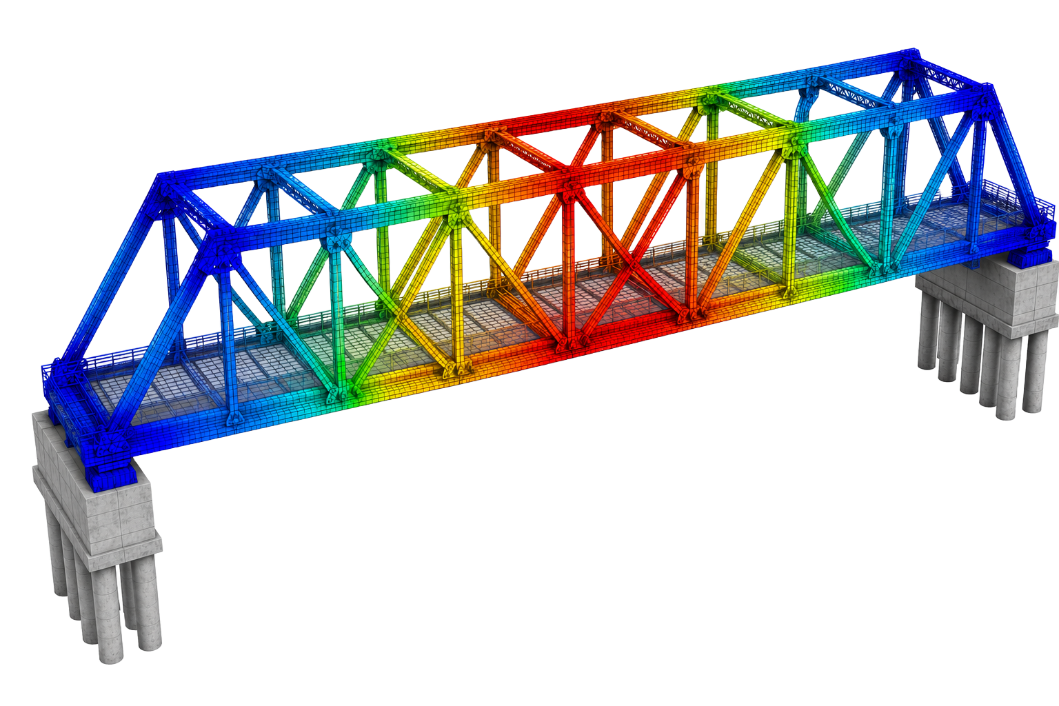 FEA Structural Analysis visualization