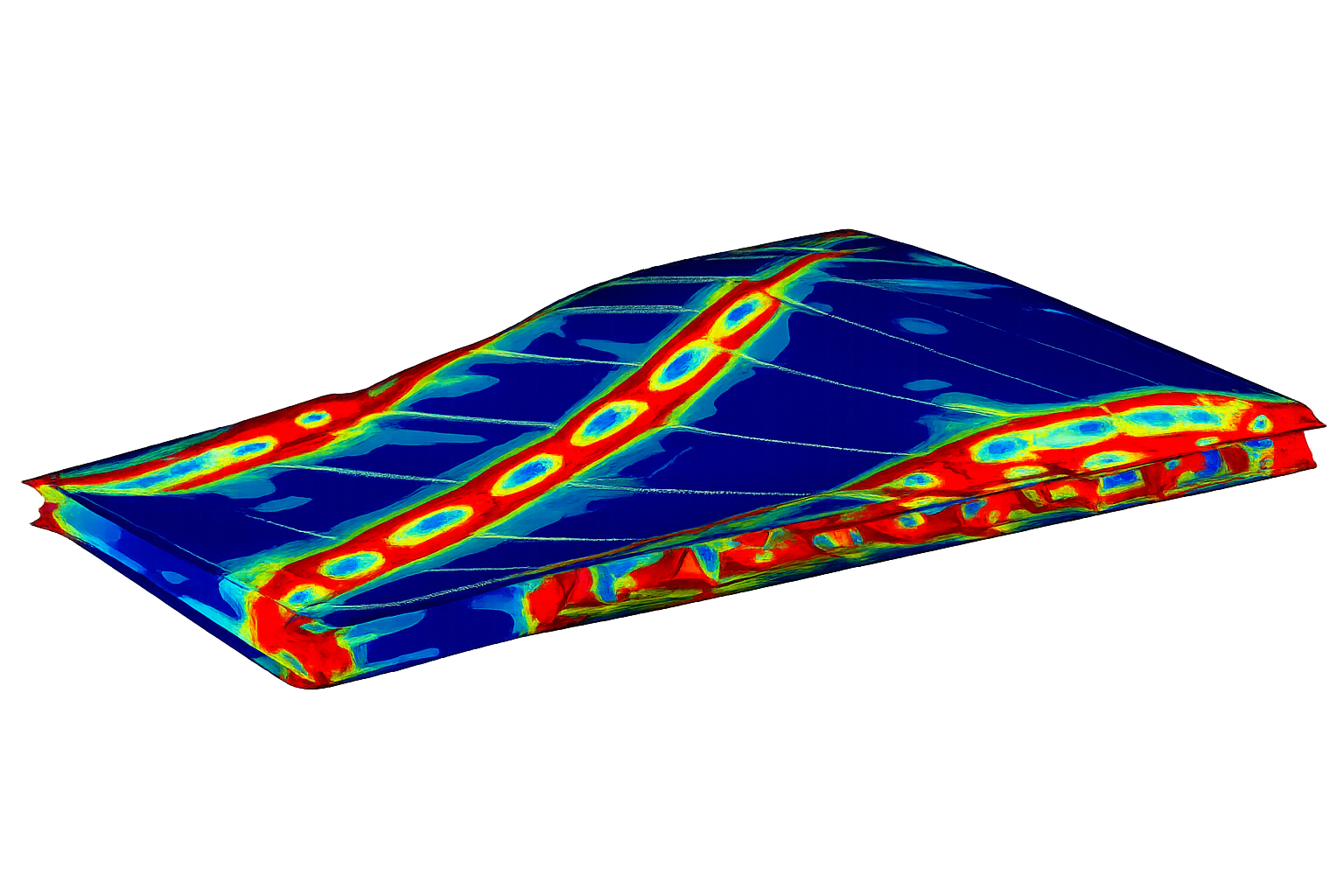 FEA Composite Material Analysis visualization