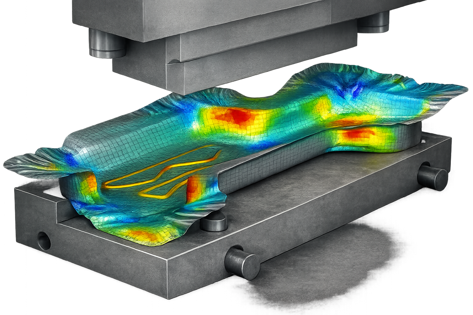 FEA Manufacturing Analysis visualization